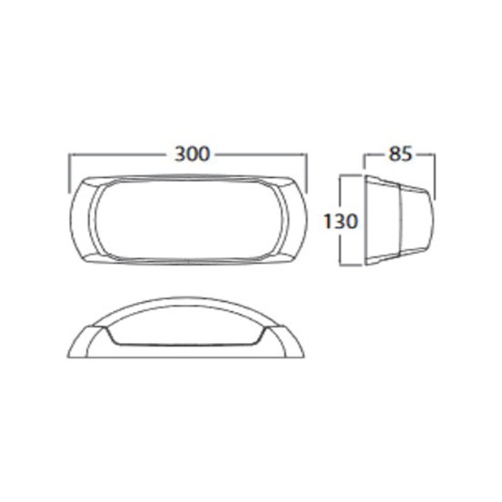 FUMAGALLI FRANCY-OP ΑΠΛΙΚΑ ΤΟΙΧΟΥ UP&DOWN ΜΑΥΡΗ ΟΠΑΛ Ε27 300X130mm