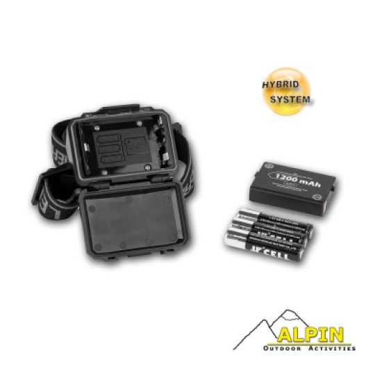 Εστιαζόμενος επαναφορτιζόμενος φακός ΑLPIN  με 1 CREE XPG3 + RED COB + White COB