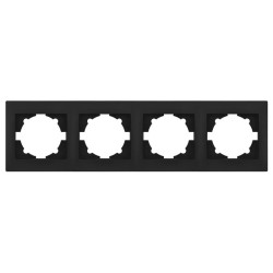 ΠΛΑΙΣΙΟ ΤΕΤΡΑΠΛΟ ΟΡΙΖΟΝΤΙΟ DOMUS ΜΑΥΡΟ STINEL