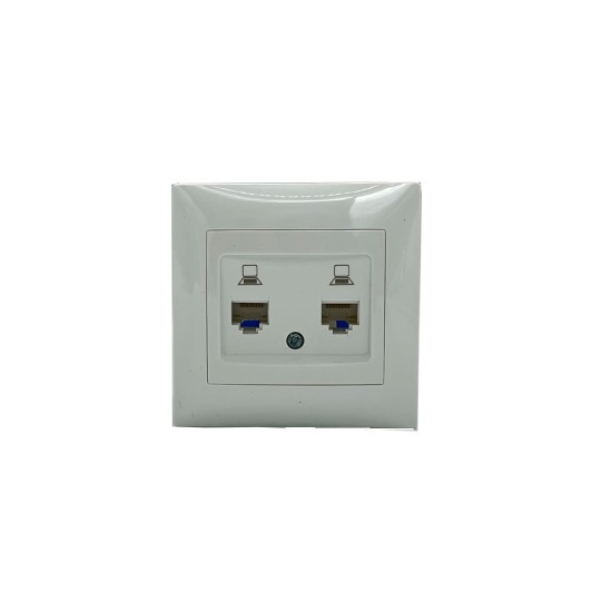 ΠΡΙΖΑ CAT6 ΔΙΠΛΗ DOMUS ΛΕΥΚΗ STINEL