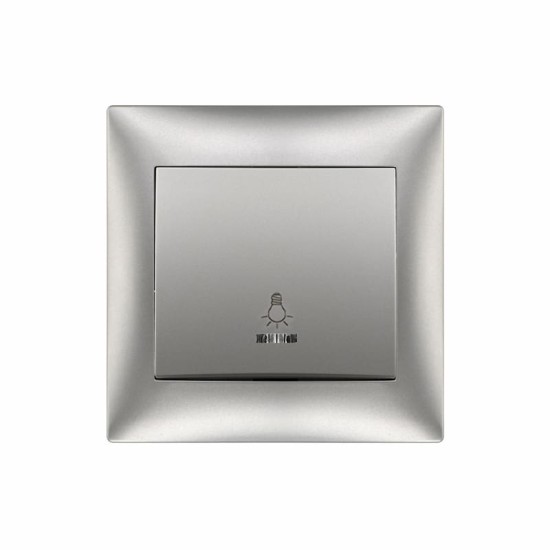 ΑΣΗΜΙ ΜΠΟΥΤΟΝ ΚΛΙΜΑΚΟΣΤΑΣΙΟΥ ΜΕ ΛΥΧΝΙΑ “DOMUS”