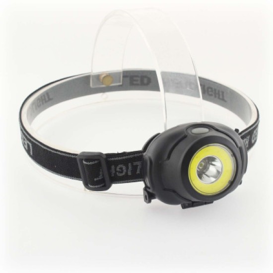 Alpin Φακος κεφαλης με μπαταριες 180Lm + Red/White Cob