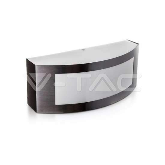 V-TAC Επιτοίχια Απλίκα Βεράντας Κήπου Ανοξείδωτο Ατσάλι με ντουί Ε27 IP44