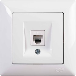 Πρίζα τηλεφώνου CAT3 VISAGE ΛΕΥΚΟ