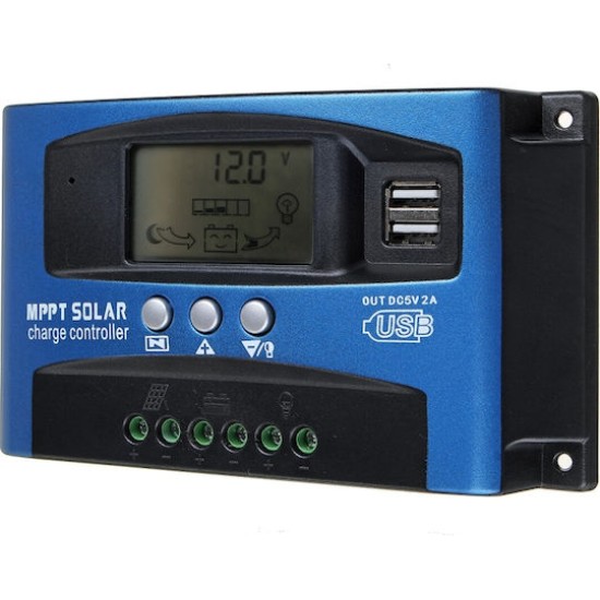 Dual USB Setsail MPPT Ρυθμιστής Φόρτισης 24V 30A