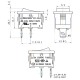 ΔΙΑΚΟΠΤΗΣ ROCKER MINI 2P ON-OFF 6A/250V ΓΚΡΙ RΚ2-16 1X1 B/G ''0-'' SOKEN