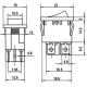 ΔΙΑΚΟΠΤΗΣ ROCKER MINI 4P ON-OFF 6A/250V ΜΑΥΡΟΣ RL3-421 YNX