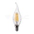 Λάμπα LED E14 κερί φλόγα twisted filament 4W φυσικό λευκό 4000K