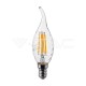 Λάμπα LED E14 κερί φλόγα twisted filament 4W φυσικό λευκό 4000K