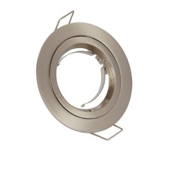 Σποτ στρογγυλό, σταθερό, GU10, 240V, Max35w, IP20, ø7.8x2.3cm, νίκελ ματ