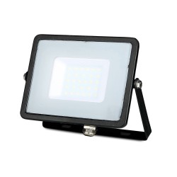 V-TAC Στεγανός Προβολέας IP65 Ισχύος 30W με Ψυχρό Λευκό Φως σε Μαύρο χρώμα 402