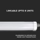 Αδιάβροχο φωτιστικό LED SMD 36W 1200mm Ψυχρό λευκό 6000K Λευκό σώμα