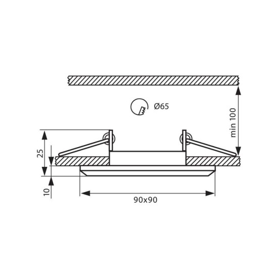 ΔΙΑΚΟΣΜΗΤΙΚΟ ΓΥΑΛΙ ΚΑΙ ΑΛΟΥΜΙΝΙΟ DOWNLIGHT GRACE SL401 ∙ ΜΑΥΡΟ ΔΙΑΚΟΣΜΗΤΙΚΟ ΓΥΑΛΙ ΚΑΙ ΑΛΟΥΜΙΝΙΟ DOWNLIGHT GRACE SL401 ∙ ΜΑΥΡΟ