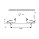 ΔΙΑΚΟΣΜΗΤΙΚΟ ΓΥΑΛΙ ΚΑΙ ΑΛΟΥΜΙΝΙΟ DOWNLIGHT GRACE SL401 FRS ∙ ΠΑΓΩΜΕΝΟ