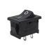 ΔΙΑΚΟΠΤΗΣ ROCKER MINI 2P ON-OFF 6A/250V ΜΑΥΡΟΣ (P16) RL3-111 YNX