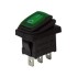 ΔΙΑΚΟΠΤΗΣ ROCKER ΜΙΝΙ 3P ΜΕ ΛΥΧΝΙΑ ON-OFF 10A/250V IP65 ΠΡΑΣΙΝΟΣ WR1110 HNO