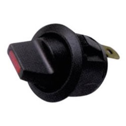 ΔΙΑΚΟΠΤΗΣ ROCKER Φ23 4P ON-OFF BLK 20A/14V RED LED R13-112LP SCI