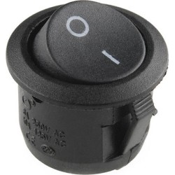 ΔΙΑΚΟΠΤΗΣ ROCKER Φ23 2P ON-OFF 10A/250V ΜΑΥΡΟΣ