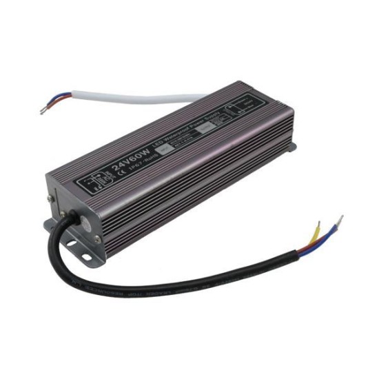 ΤΡΟΦΟΔΟΤΙΚΟ ΜΕΤΑΛΛΙΚΟ 24V DC 60W IP67 ΤΡΟΦΟΔΟΤΙΚΟ ΜΕΤΑΛΛΙΚΟ 24V DC 60W IP67