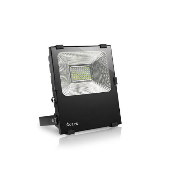 ΠΡΟΒΟΛΕΑΣ LED SMD SLIM 30W ΜΑΥΡΟΣ IP65 6500K FOS_ME